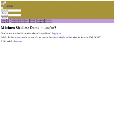 Screenshot apda.de