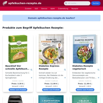 Screenshot apfelkuchen-rezepte.de