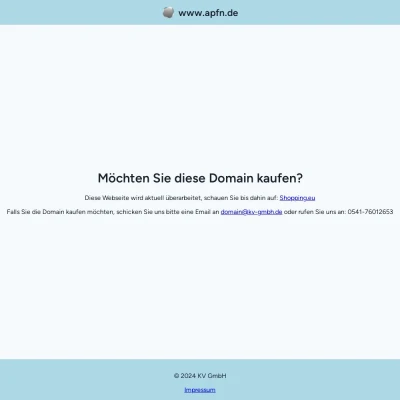 Screenshot apfn.de