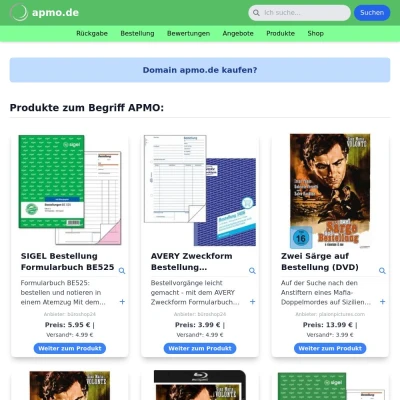 Screenshot apmo.de