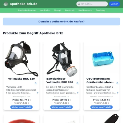 Screenshot apotheke-brk.de