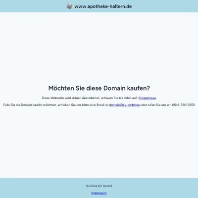 Screenshot apotheke-haltern.de