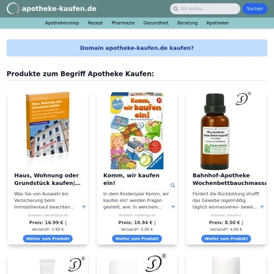 Screenshot apotheke-kaufen.de