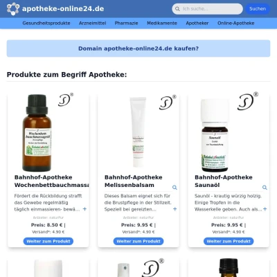 Screenshot apotheke-online24.de