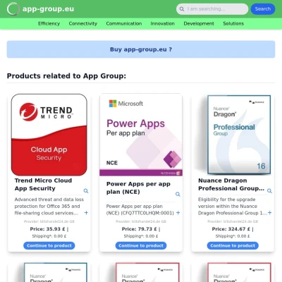 Screenshot app-group.eu