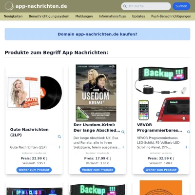 Screenshot app-nachrichten.de