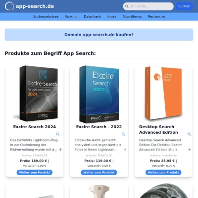 Screenshot app-search.de