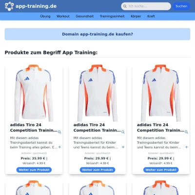 Screenshot app-training.de
