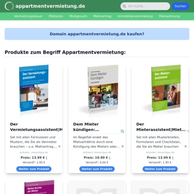 Screenshot appartmentvermietung.de