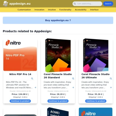 Screenshot appdesign.eu