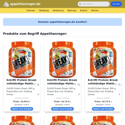 Screenshot appetitanreger.de