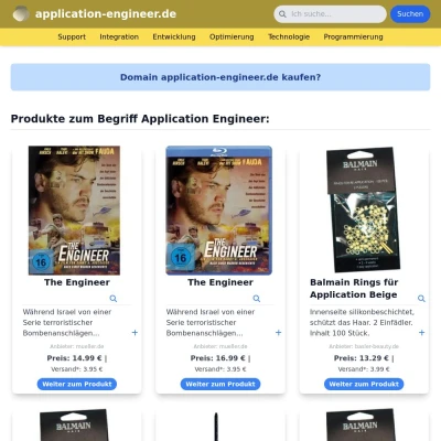 Screenshot application-engineer.de