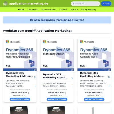 Screenshot application-marketing.de