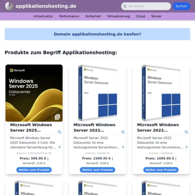 Screenshot applikationshosting.de