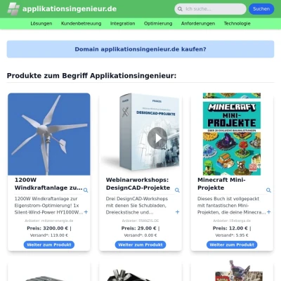 Screenshot applikationsingenieur.de