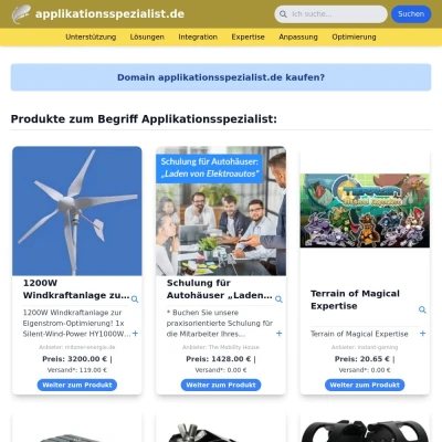 Screenshot applikationsspezialist.de