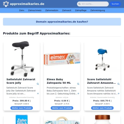Screenshot approximalkaries.de
