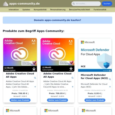 Screenshot apps-community.de