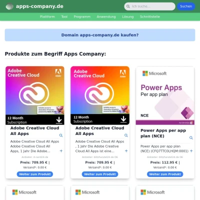 Screenshot apps-company.de