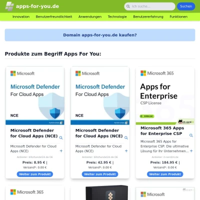 Screenshot apps-for-you.de