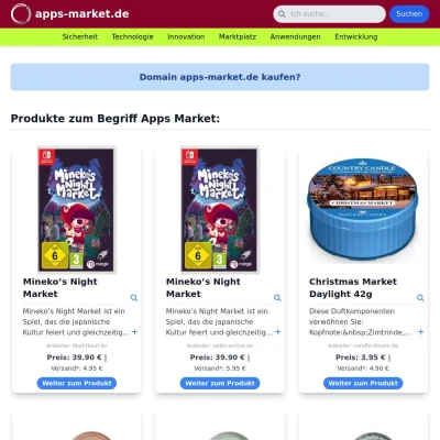 Screenshot apps-market.de