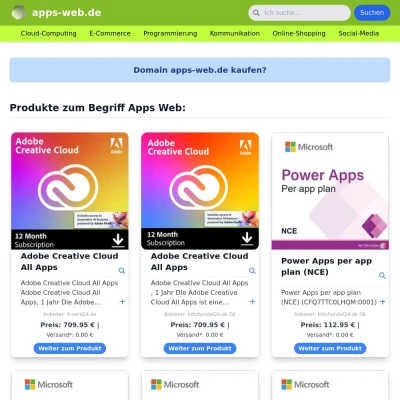 Screenshot apps-web.de