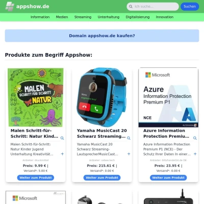 Screenshot appshow.de