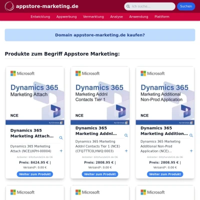Screenshot appstore-marketing.de
