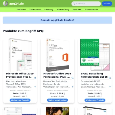 Screenshot apq24.de