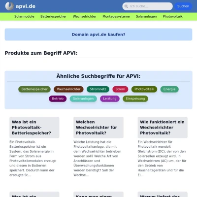 Screenshot apvi.de