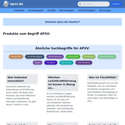 Screenshot apxv.de