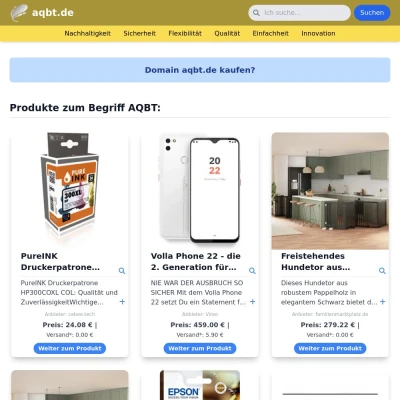 Screenshot aqbt.de
