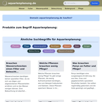 Screenshot aquarienplanung.de