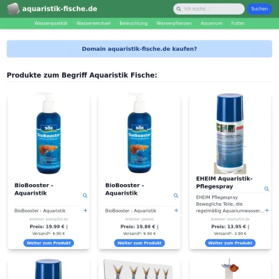 Screenshot aquaristik-fische.de