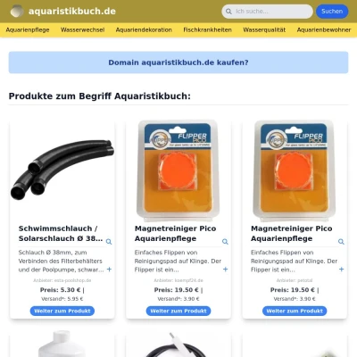 Screenshot aquaristikbuch.de