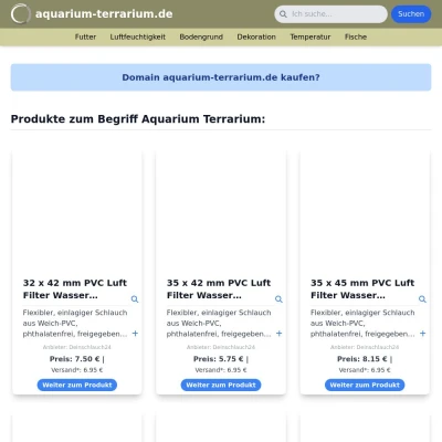 Screenshot aquarium-terrarium.de
