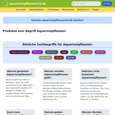 Screenshot aquariumpflanzen24.de