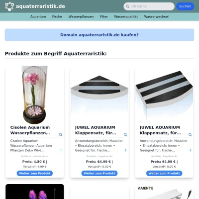 Screenshot aquaterraristik.de