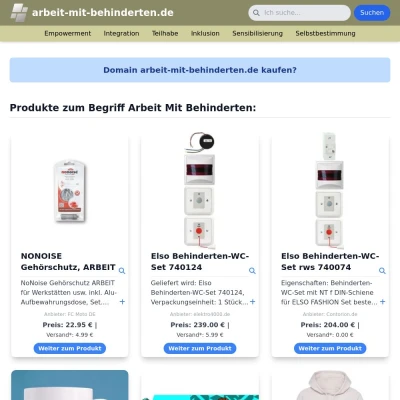 Screenshot arbeit-mit-behinderten.de