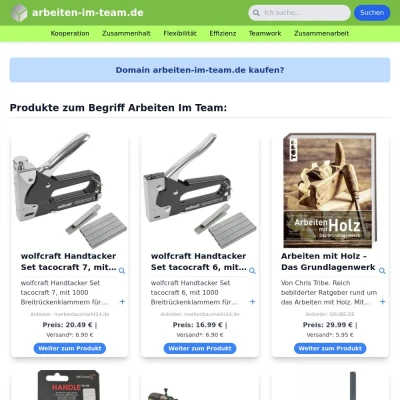 Screenshot arbeiten-im-team.de