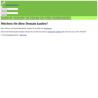 Screenshot arbeitgeberprofil.de