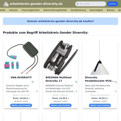 Screenshot arbeitskreis-gender-diversity.de