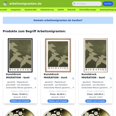 Screenshot arbeitsmigranten.de