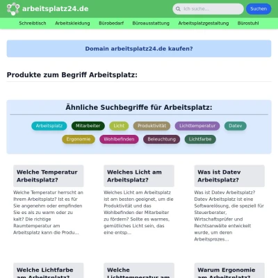 Screenshot arbeitsplatz24.de