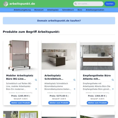 Screenshot arbeitspunkt.de