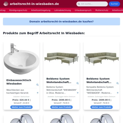 Screenshot arbeitsrecht-in-wiesbaden.de