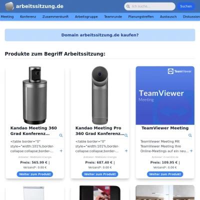 Screenshot arbeitssitzung.de