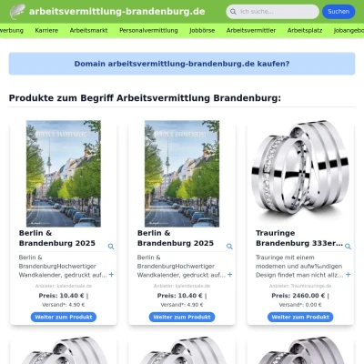 Screenshot arbeitsvermittlung-brandenburg.de