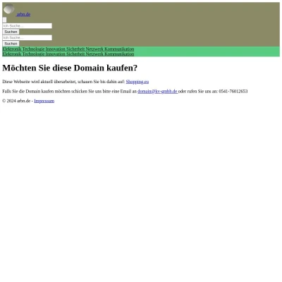Screenshot arbn.de
