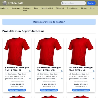 Screenshot archcoin.de
